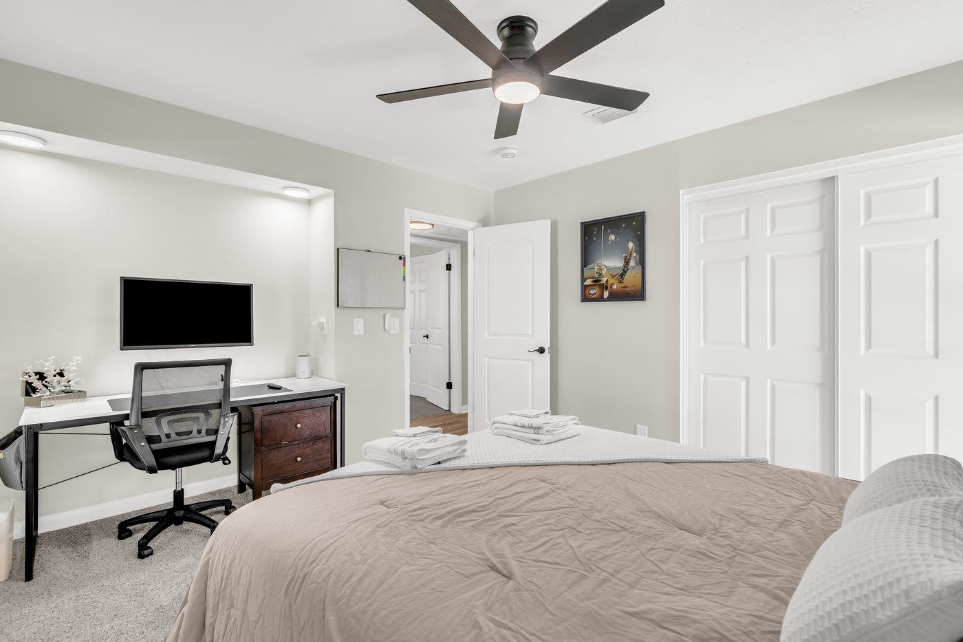 bedrooms at JaxStay furnished home in Mandarin Jacksonville Florida