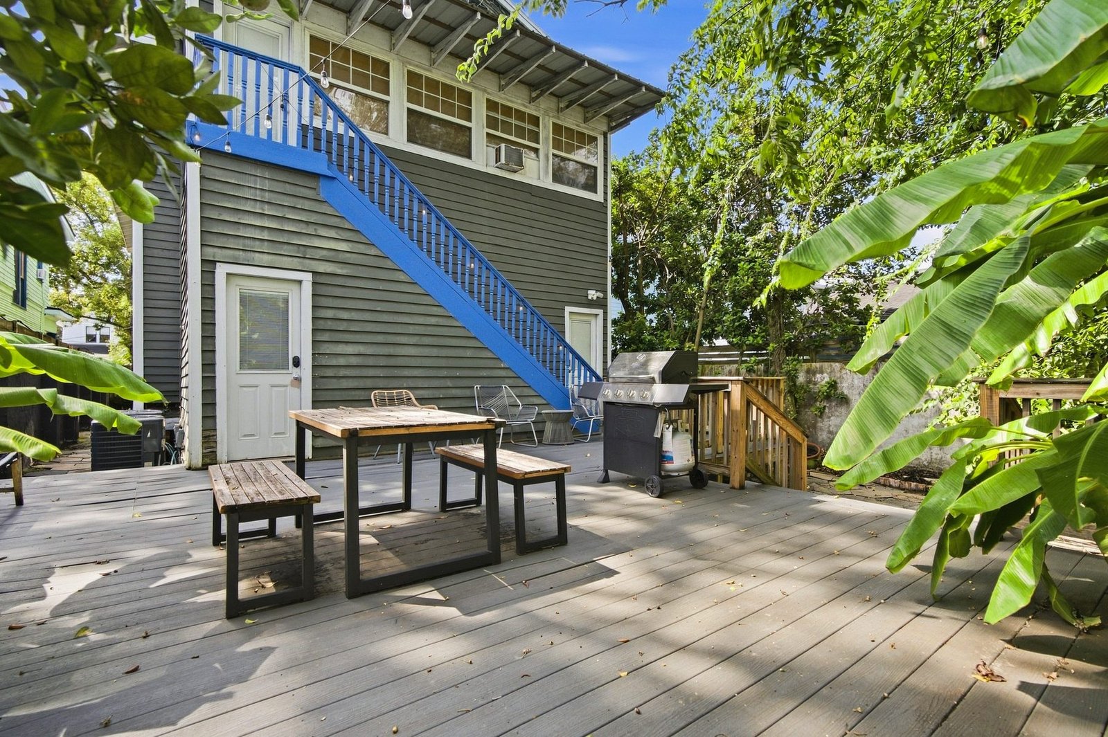 Back deck outdoor dining